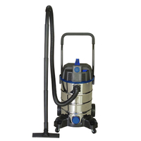 Aspirador eléctrico en seco y húmedo con tanque de acero inoxidable 308-35L con pasamanos